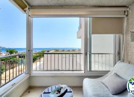 Apartament en primera línia de mar amb vistes al salatar, roses